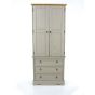 Corona 2 Door 3 Drawer Wardrobe - Grey