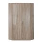 Oscar 2 Door Corner Wardrobe - Oak
