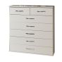 White Chest of Drawers - BUDE Medium Chest  7 Drawers