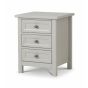 Maine 3 Drawer Bedside Table