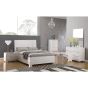 White Chest of Drawers - HEREFORD Tallboy Medium Chest 5 Drawers