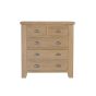 Norfolk 2 Over 3 Chest of Drawers - Somke Oak