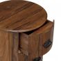 Oak Finish Chest of Drawers - TEMPLE Small Chest  4 Drawers