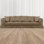 Desmond Jumbo Cord 4 Seater Scatterback Sofa - Coffee
