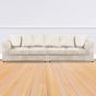 Desmond Jumbo Cord 4 Seater Scatterback Sofa - Cream