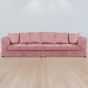 Desmond Jumbo Cord 4 Seater Scatterback Sofa - PInk