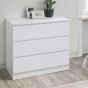 White Chest of Drawers - OPAL Medium Chest 3 Drawers