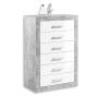 White Chest of Drawers - PITLOCHRY Medium Chest 6 Drawers