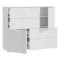 White Chest of Drawers - SKEGNESS II Large Chest 4 Drawers