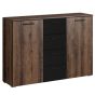 Baldo-V Sideboard Cabinet with Two Door and Drawers - Oak