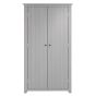 Wardrobe - HARLAN 2 Door Wardrobe Grey 103cm