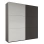 Wokingham Sliding Door Mirror 225cm Wardrobe - Graphite