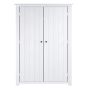 Wardrobe - HARLAN 2 Door Wardrobe White 103cm