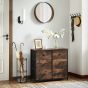 Oak Finish Chest of Drawers - SHREVEPORT Medium Chest  6 Drawers