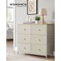 Yellow Chest of Drawers - DARTMOUTH Medium Chest 6 Drawers Double Chest
