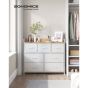 Grey Chest of Drawers - LASALLE Large Chest  7 Drawers  Double Chest