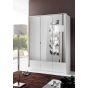 Inagu 3 Door Mirrored Wardrobe - White