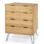 Augusta Pine 4 Drawer Chest of Drawers - Brown