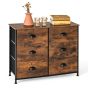 Oak Finish Chest of Drawers - MAINE Medium Chest 6 Drawers