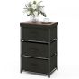 Black Chest of Drawers - KINCARDINE Small Chest 3 Drawers