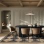NUVEN Velvet Dining Chair - Mole
