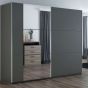 Oldham Sliding Door 250 Wardrobe with Mirror - Graphite