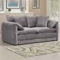 RIVINGTON Chenille Fabric 2 Seater Scatterback Sofa - Grey