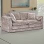 RIVINGTON Chenille Fabric 3 Seater Scatterback Sofa - Beige