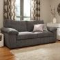 3 Seater Sofa AMALFI Standard Back Jumbo Cord 3 Seater Sofa - Charcoal
