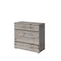 Oak Finish Chest of Drawers - TONBRIDGE Large Chest 4 Drawers
