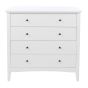 Como 4 Drawer Chest - White