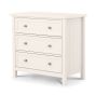 Maine 3 Drawer Storage Chest - White