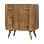 Oak Finish Chest of Drawers - TAMWORTH Medium Chest 3 Drawers