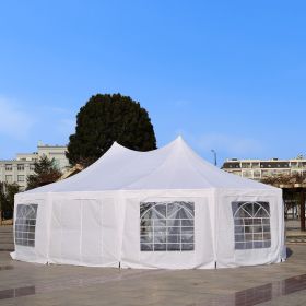 10 Side Decagonal Garden Gazebo Marquee Tent