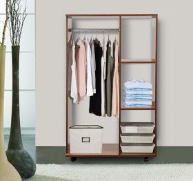 Open Wooden Storage Wardrobe