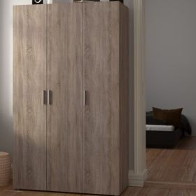 Classic Design 3 Doors Wardrobe - Truffle Oak