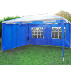 4 x 3 m Garden Gazebo Marquee Party Tent - Blue and White