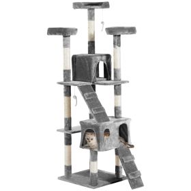 Cat Tree for Indoor Cats Kitten Kitty Scratching Scratcher Post Climbing Tower Activity Centre House Grey