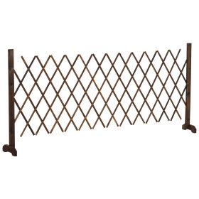 Freestanding Garden Fencing, Expanding Fence Trellis, Movable Scissor Grid, Foldable Garden Screen Panel, 225L x
