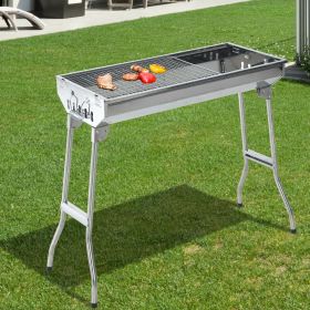 Foldable Stainless Steel Garden Charcoal BBQ Grill