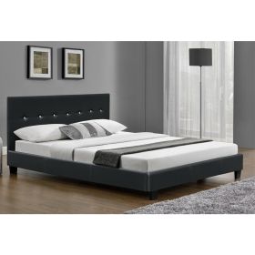 Faux Leather Bed Frame with Mattress Options 6FT Super Kingsize - 2 Colours 