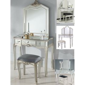 Mirrored Dressing Table Set - Various Design