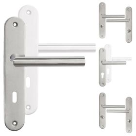Latch Pair Stainless Steel Sliver Handle - 4 Sizes