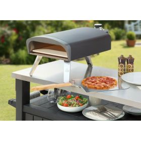 Outdoor Portable Wood Or Gas Fired Pizza Oven - Black