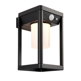 Climax Modern Outdoor Wall Light Textured Black Finish with Motion Detector