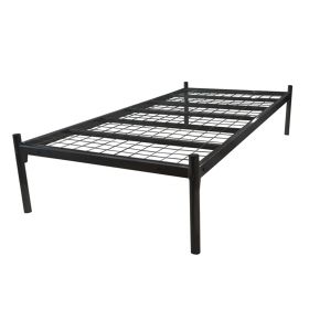 Platform High Quality Metal Bed Frame Black - Standard Double 4ft6