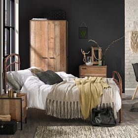 Hoxton Oak Effect 3 Piece Bedroom Set - Wood