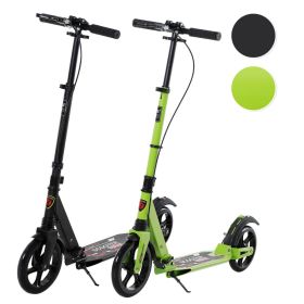 Foldable Teens Kick Scooter With Rear Wheel & Hand Brake - 2 Colours