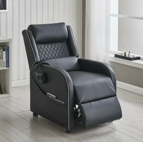  Gaming Recliner Armchair Leather Fabric - 4 Colours