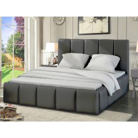 Lurita Plush Velvet Fabric Bed, Grey Colour - 5 Sizes